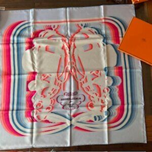 Hermes Scarf - Light Blue Brides de Gala